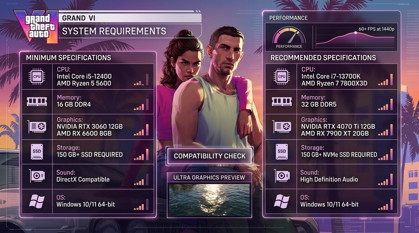 GTA 6 System Requirements (Expected)